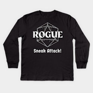 "Sneak Attack" DnD Rogue Class Print Kids Long Sleeve T-Shirt